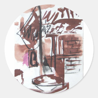 Wimpi is op PCH Schort Ronde Sticker