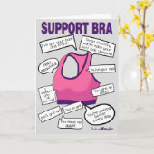 Wimpy Girl Support Bra Card Kaart (Gele Bloem)