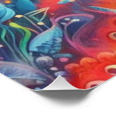 Wimsical Astronaut World Perfect Poster (Hoek)