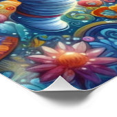 Wimsical Astronaut World Perfect Poster (Hoek)