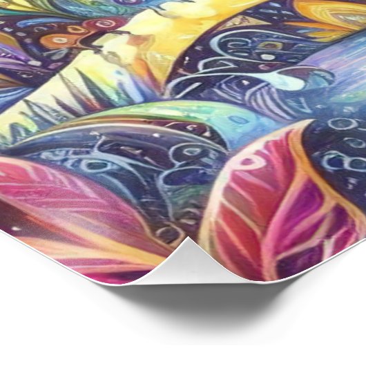 Wimsical kerstviering perfect poster (Hoek)