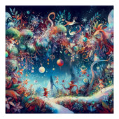 Wimsical kerstviering perfect poster (Voorkant)