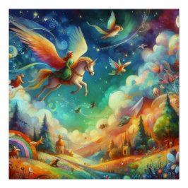 Wimsical Pony Perfect Poster