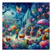 Wimsical tuin perfect poster (Voorkant)