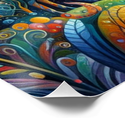 Wimsical tuin perfect poster (Hoek)