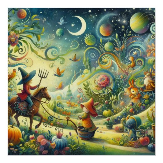 Wimsical tuin perfect poster (Voorkant)