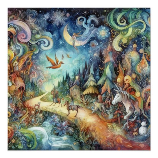 Wimsical tuin perfect poster (Voorkant)