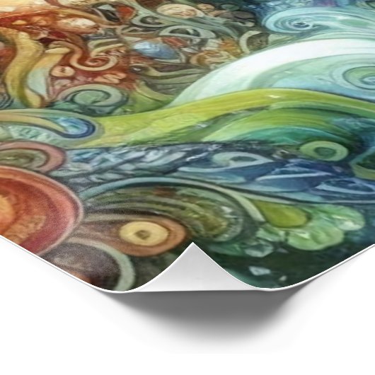 Wimsical tuin perfect poster (Hoek)