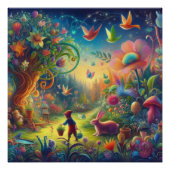 Wimsical tuin perfect poster (Voorkant)