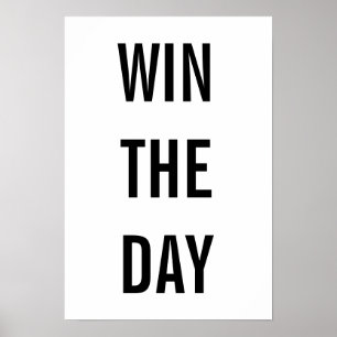Win de dag poster