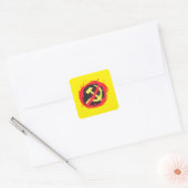 Win de Koude Oorlog Vierkante Sticker (Envelop)