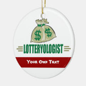 Win de loterij! Funny Lottery Player's Keramisch Ornament (Links)