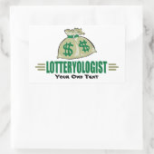 Win de loterij! Funny Lottery Player's Rechthoekige Sticker (Tas)