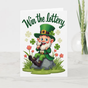 Win De Loterij Gelukskaart Kaart