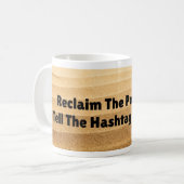 Win de pond teken Mok #SAND (Voorkant links)