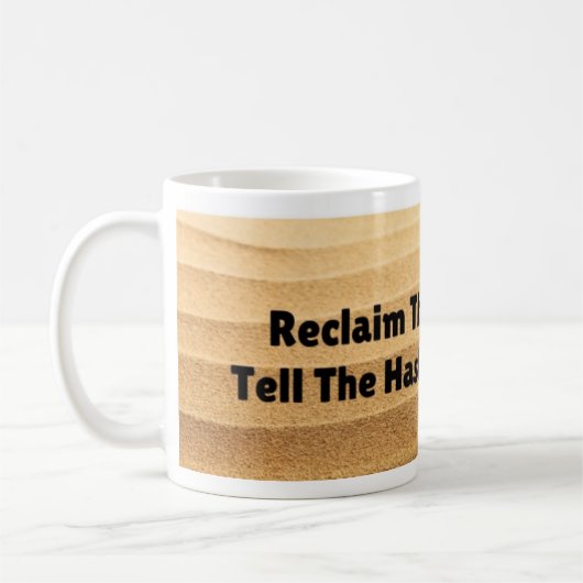 Win de pond teken Mok #SAND (Links)