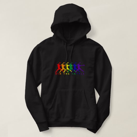 Win de Snelle pitch Softball Pitcher LGBT Ga van d Hoodie (Design voorkant)