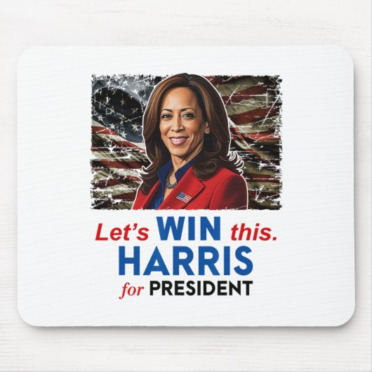 Win deze Harris voor President Kamala Harris 2024  Muismat (Voorkant)