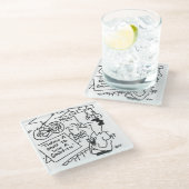 Win een Goldfish Fairground Darts Competition Funn Glazen Onderzetter (Schuin)