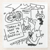 Win een Goldfish Fairground Darts Competition Funn Glazen Onderzetter (Voorkant)