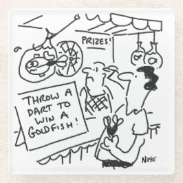 Win een Goldfish Fairground Darts Competition Funn Glazen Onderzetter