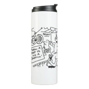 Win een Goldfish Fairground Darts Competition Funn Thermosbeker