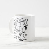 Win een goudvis op de beurs - Funny Darts Theme Koffiemok (Voorkant links)