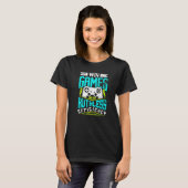 WIN GAMES MET RUTHLESS EFFICIENCY Gaming T-shirt (Voorkant volledig)