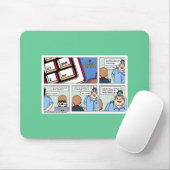 Win in een vlakke wereld! muismat (Met muis)