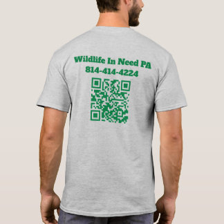 WIN Logo Heren t-shirt met QR-code op achterkant
