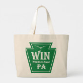 WIN Logo Jumbo Tote Grote Tote Bag (Achterkant)