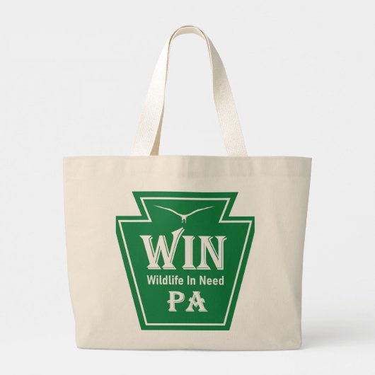 WIN Logo Jumbo Tote Grote Tote Bag (Achterkant)