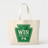 WIN Logo Jumbo Tote Grote Tote Bag (Voorkant)