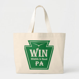 WIN Logo Jumbo Tote Grote Tote Bag