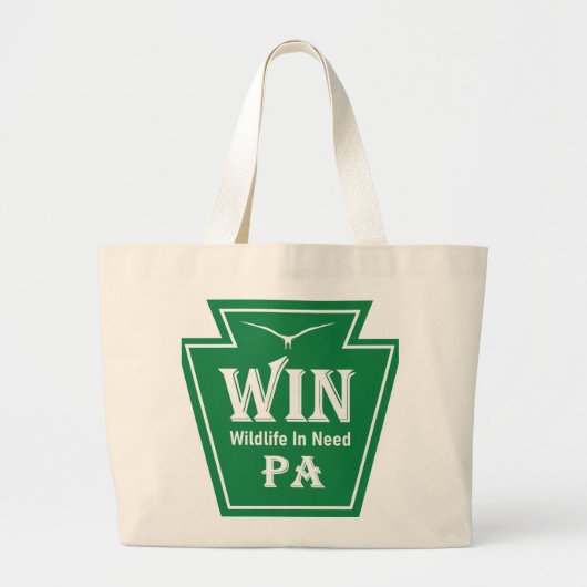 WIN Logo Jumbo Tote Grote Tote Bag (Voorkant)