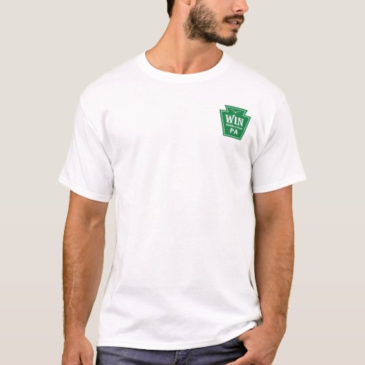 WIN Logo T-shirt w/ QR code on back (Voorkant)