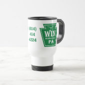 WIN Logo Travel Mug Reisbeker (Voorkant rechts)