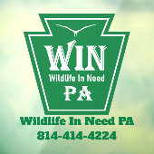 WIN Logo Window Cling Raamsticker (Vel 3)