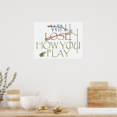 Win-Lose-How u speelt Poster (Keuken)
