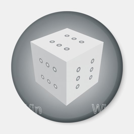 Win Lucky Dice Magneet (Voorkant)