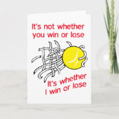 Win of Lose Tennis Kaart (Voorkant)