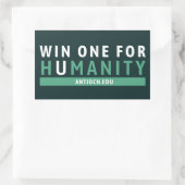 Win One for Humanity Sticker | Universiteit Antioc (Tas)