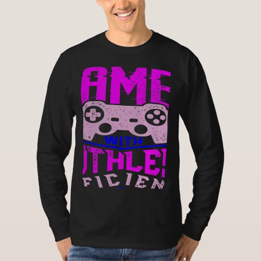WIN PARTIJEN MET MEEDOGENLOZE EFFICIËNTIE Gaming T-shirt (Voorkant)