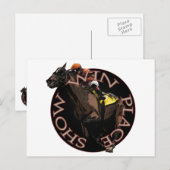 Win, Place, Show - Horse Racing Gear Briefkaart (Voorkant / Achterkant)