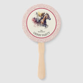 Win Place Show Racehorse Derby Rood Handwaaier (Achterkant)