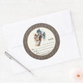 Win Place Show Wagering Ronde Sticker (Envelop)