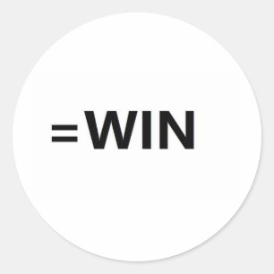 =win ronde sticker