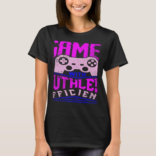 WIN SPELLETJES MET MEEDOGENLOZE EFFICIENCY Gaming T-shirt (Voorkant)