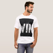WIN T-shirt met gedesdistresseerde grunge tekst (Voorkant volledig)