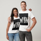 WIN T-shirt met gedesdistresseerde grunge tekst (Unisex)